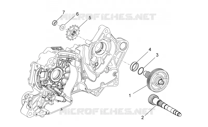 Transmission II Aprilia APRILIA-MOTORCYCLES 850 NA-MANA 2013  NA Mana GT