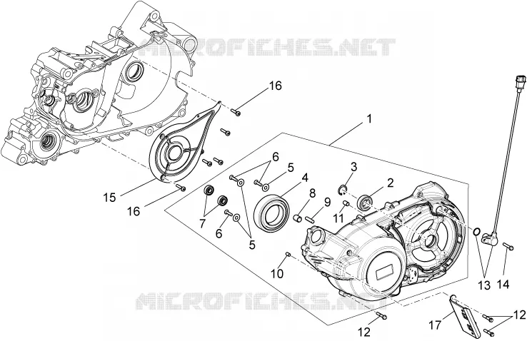 Transmission cover Aprilia APRILIA-MOTORCYCLES 850 NA-MANA 2012  NA Mana GT