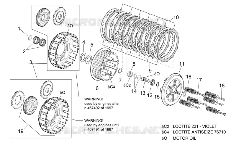 Clutch Aprilia APRILIA-MOTORCYCLES 650 PEGASO 1997  Pegaso