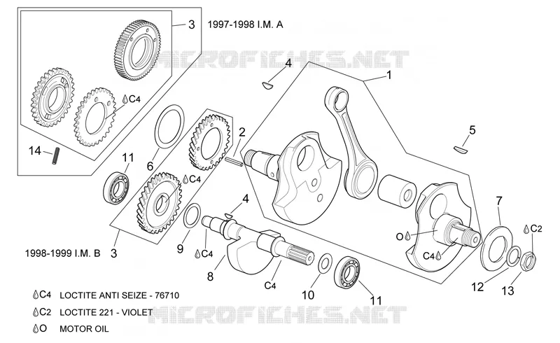Drive shaft Aprilia APRILIA-MOTORCYCLES 650 PEGASO 1998  Pegaso