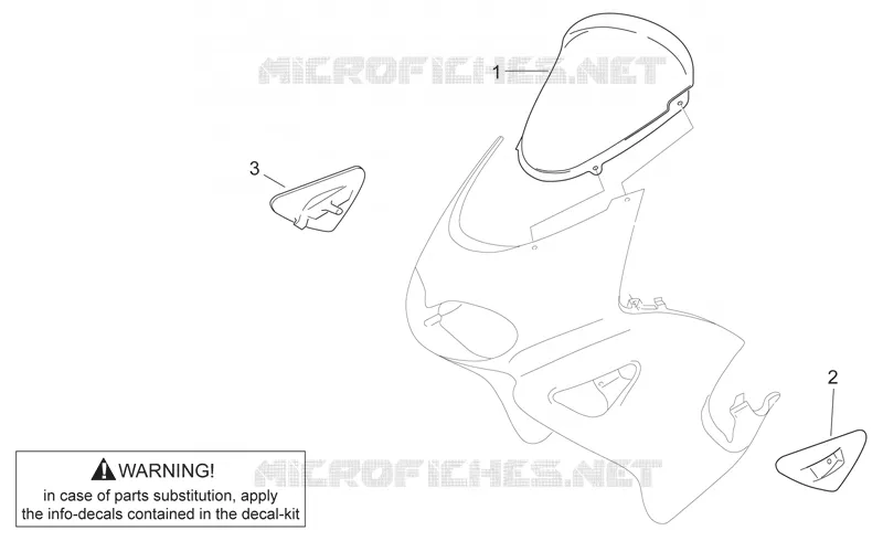 Front body - Front fairing Aprilia APRILIA-MOTORCYCLES 650 PEGASO 2000  Pegaso
