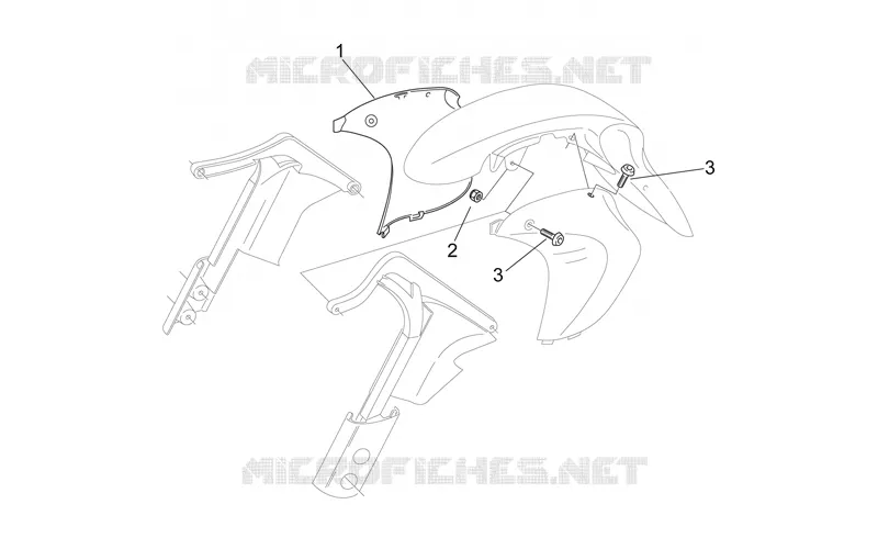 Front body - RH Sleeves protection Aprilia APRILIA-MOTORCYCLES 650 PEGASO 2000  Pegaso