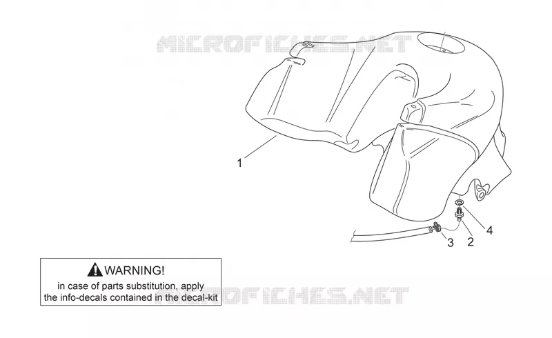 Fuel tank Aprilia APRILIA-MOTORCYCLES 650 PEGASO 1999  Pegaso