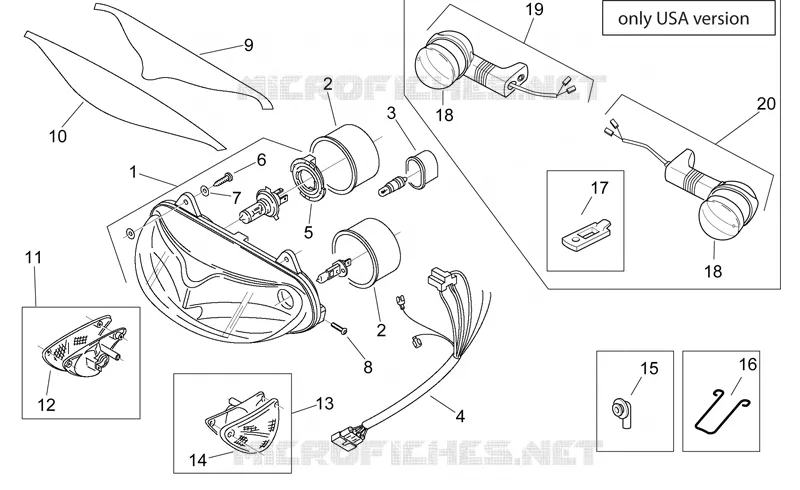 Lights I Aprilia APRILIA-MOTORCYCLES 650 PEGASO 1998  Pegaso