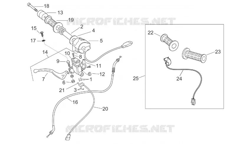Controls I Aprilia APRILIA-MOTORCYCLES 650 PEGASO 2001  Pegaso IE