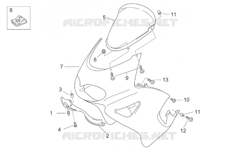 Front body I Aprilia APRILIA-MOTORCYCLES 650 PEGASO 2003  Pegaso IE