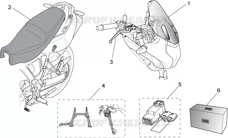 Acc. - Various Aprilia APRILIA-MOTORCYCLES 650 PEGASO 2006  Pegaso Strada - Trail IE
