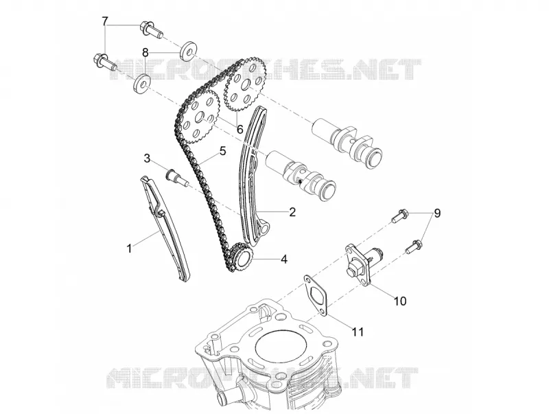 FRONT CYLINDER TIMING SYSTEM Aprilia APRILIA-MOTORCYCLES 125 RS 2022  RS 125 4T Euro 5 ABS