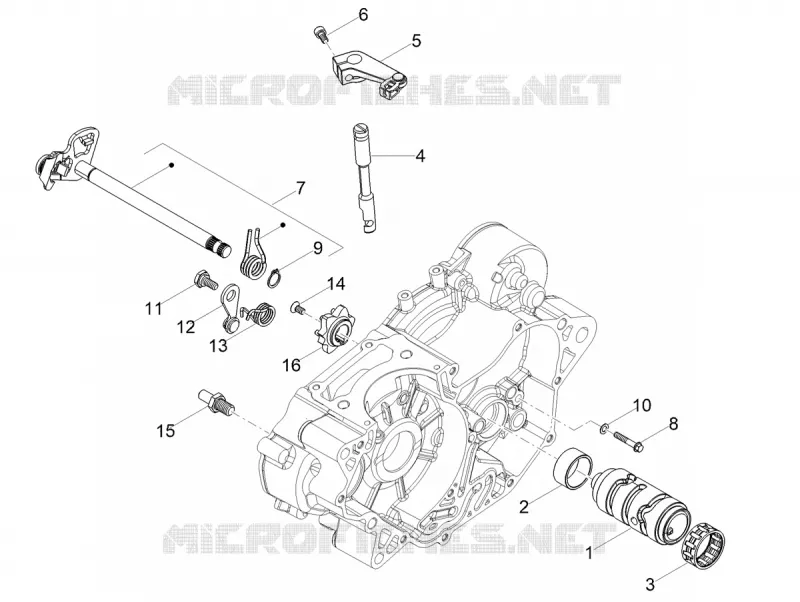 GEAR CHANGE MECHANISM Aprilia APRILIA-MOTORCYCLES 125 RS 2023  RS 125 4T Euro 5 ABS