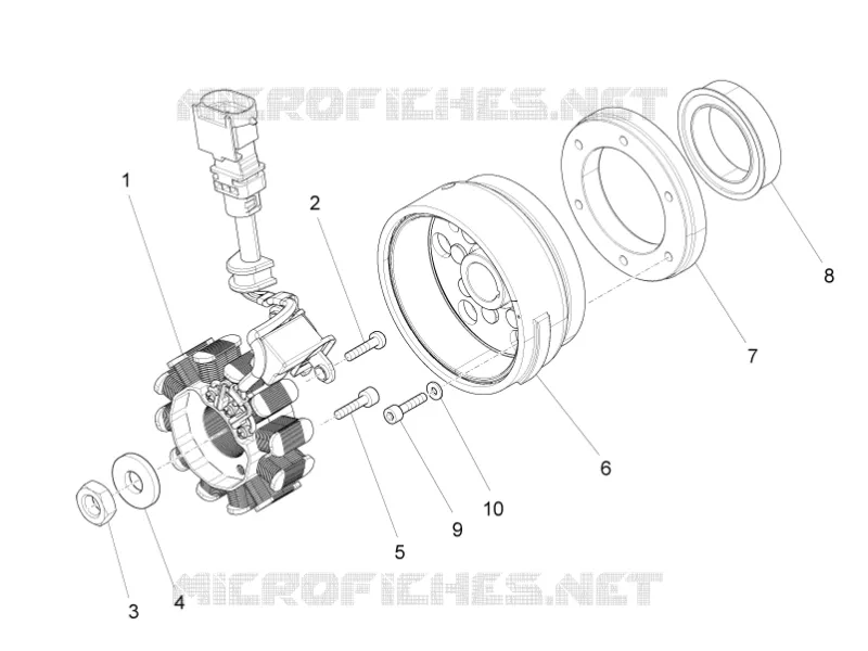 IGNITION UNIT - FLYWHEEL Aprilia APRILIA-MOTORCYCLES 125 RS 2022  RS 125 4T Euro 5 ABS