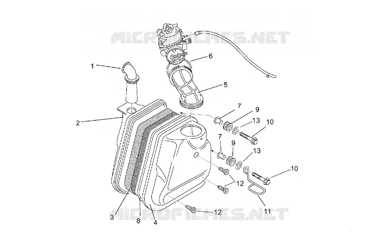 Air box Aprilia APRILIA-SCOOTER 50 RALLY 1996  Rally H2O