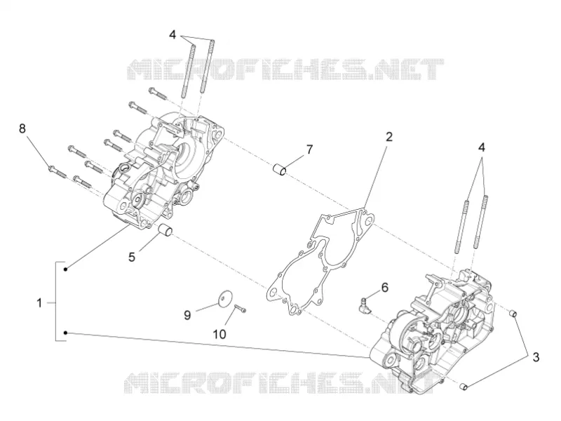 CRANKCASES I Aprilia APRILIA-MOTORCYCLES 50 RS4 2014  RS4 50 2T