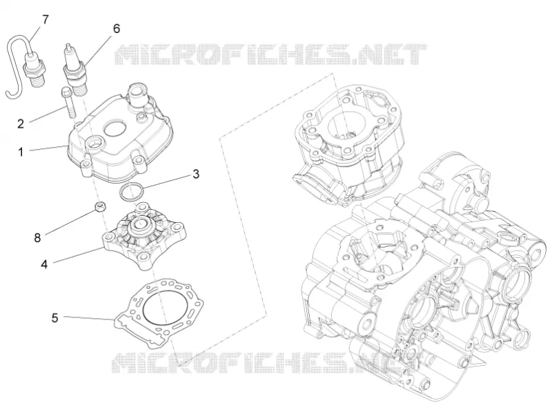 Cylinder head cover Aprilia APRILIA-MOTORCYCLES 50 RS4 2014  RS4 50 2T