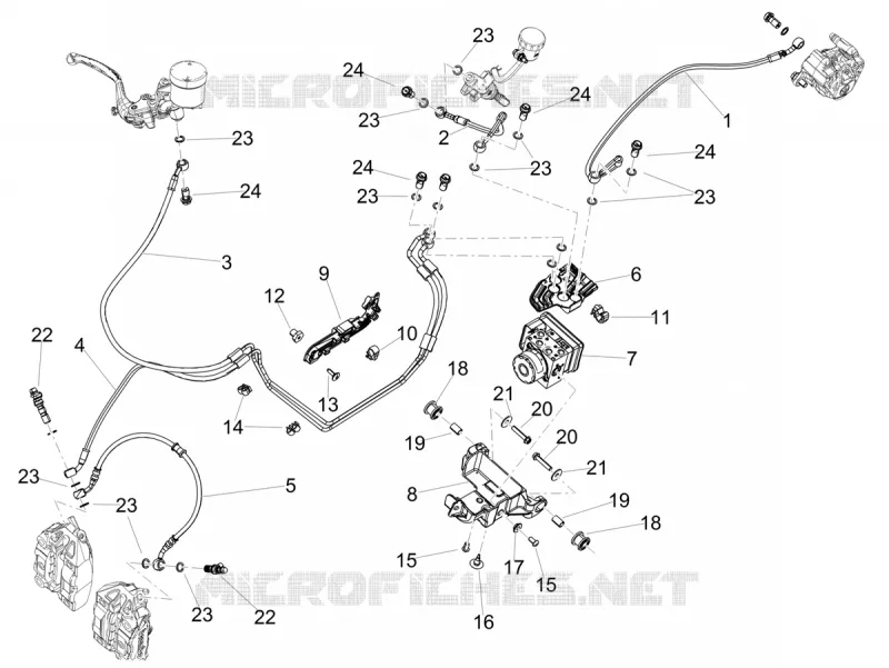 ABS BRAKE SYSTEM Aprilia APRILIA-MOTORCYCLES 660 RS 2020  RS 660 4T 8V Euro 5 ABS