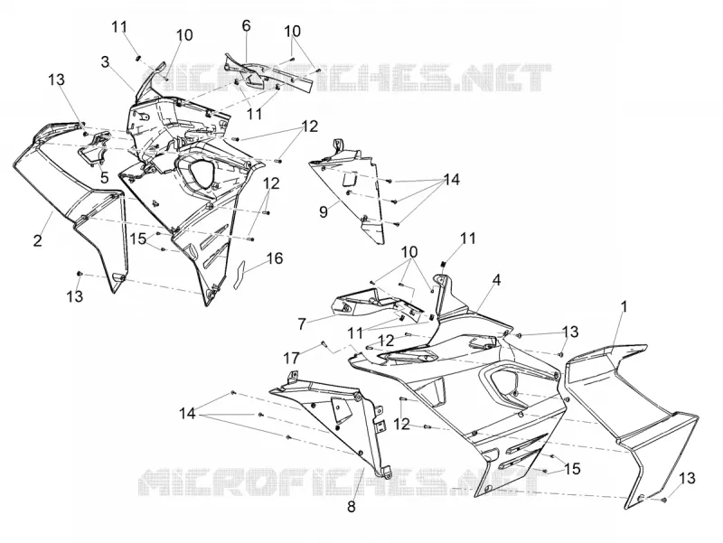SIDE FAIRINGS Aprilia APRILIA-MOTORCYCLES 660 RS 2020  RS 660 4T 8V Euro 5 ABS