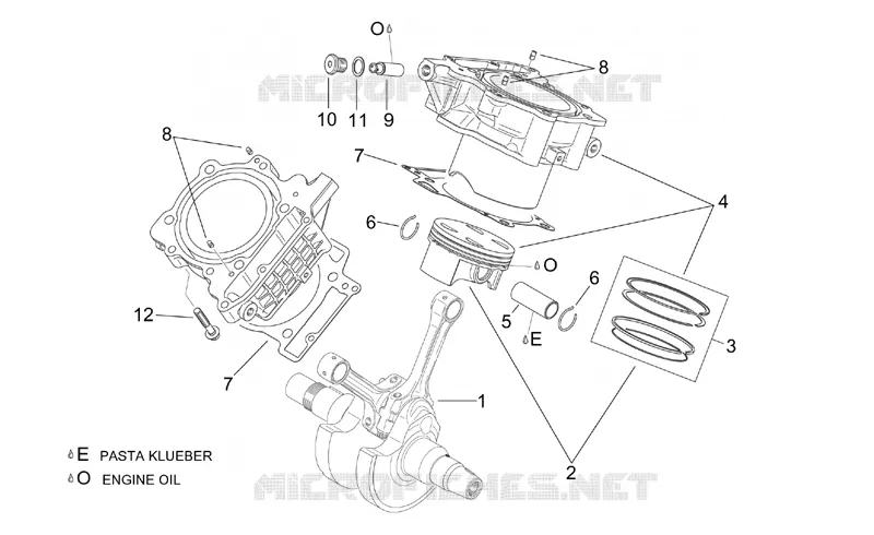 Crankshaft II Aprilia APRILIA-MOTORCYCLES 1000 RSV 2001  RSV 1000