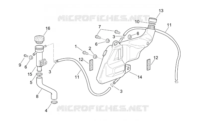 Expansion tank Aprilia APRILIA-MOTORCYCLES 1000 RSV 2002  RSV 1000
