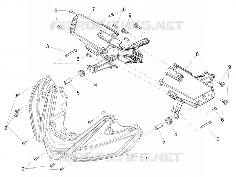 Front headlamps Aprilia APRILIA-MOTORCYCLES 1100 RSV4 2021  RSV4 1100 Euro 5 ABS