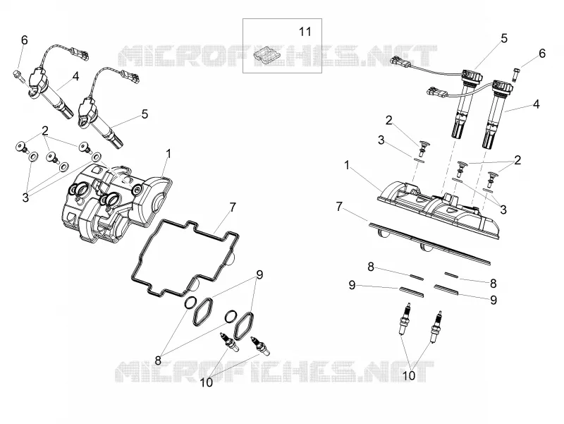 Cylinder head cover Aprilia APRILIA-MOTORCYCLES 1100 RSV4 2021  RSV4 1100 Euro 5 ABS