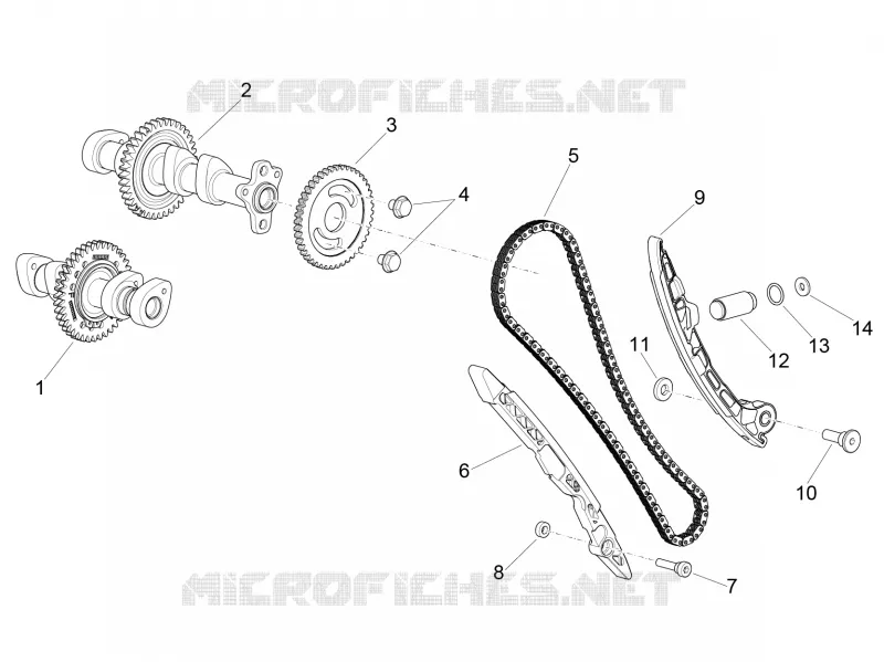 FRONT CYLINDER TIMING SYSTEM Aprilia APRILIA-MOTORCYCLES 1100 RSV4 2023  RSV4 1100 Euro 5 ABS