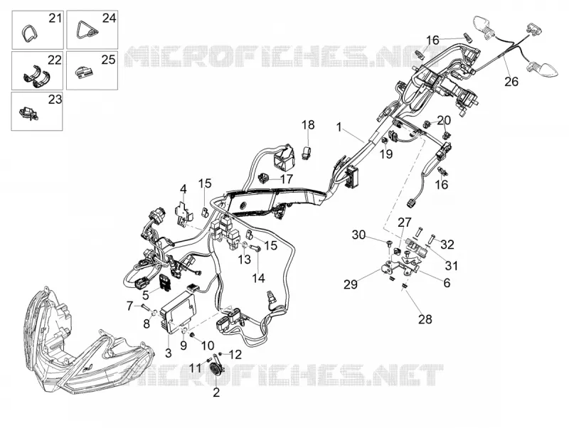 FRONT ELECTRICAL SYSTEM Aprilia APRILIA-MOTORCYCLES 1100 RSV4 2023  RSV4 1100 Euro 5 ABS