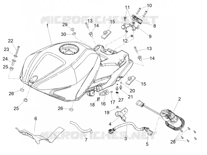 FUEL TANK Aprilia APRILIA-MOTORCYCLES 1100 RSV4 2021  RSV4 1100 Euro 5 ABS