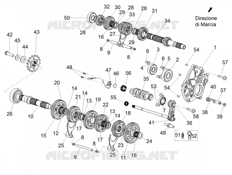GEARBOX Aprilia APRILIA-MOTORCYCLES 1100 RSV4 2023  RSV4 1100 Euro 5 ABS