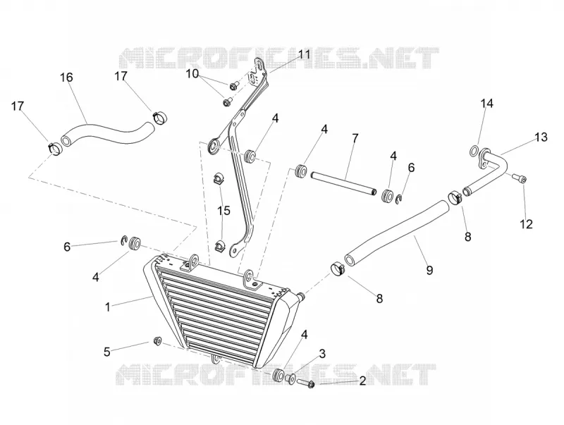 OIL COOLER Aprilia APRILIA-MOTORCYCLES 1100 RSV4 2021  RSV4 1100 Factory Euro 5 ABS