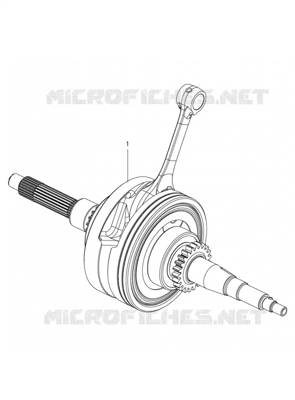 CRANKSHAFT Aprilia APRILIA-SCOOTER 125 SR 2020  SR 125 HE Carburatore