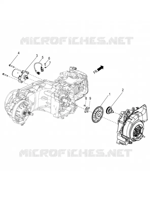 Starting motor Aprilia APRILIA-SCOOTER 125 SR 2020  SR 125 HE Carburatore