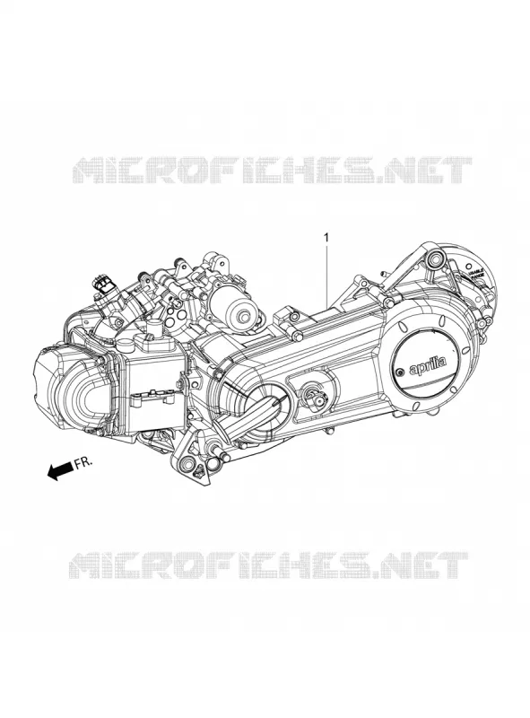 ENGINE ASSEMPLY Aprilia APRILIA-SCOOTER 125 SR 2022  SR 125 STORM TT BSIV