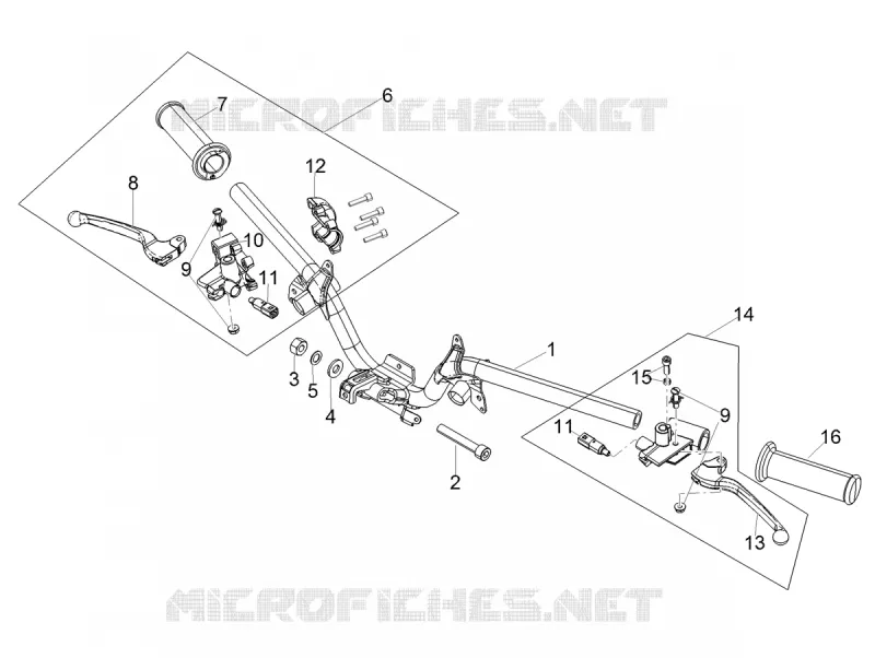 HANDLEBAR Aprilia APRILIA-SCOOTER 125 SR 2022  SR 125 STORM TT BSIV