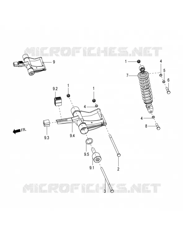 Rear suspension - Shock absorber/s Aprilia APRILIA-SCOOTER 125 SR 2021  SR 125 STORM TT BSIV