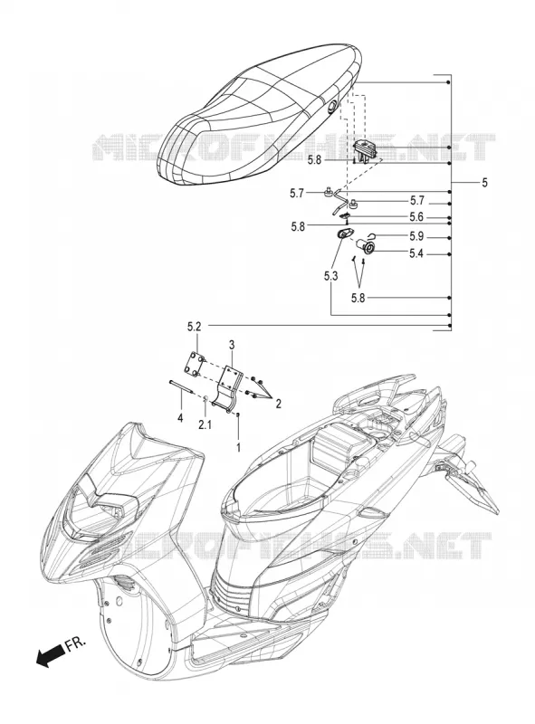 SEAT Aprilia APRILIA-SCOOTER 125 SR 2020  SR 125 STORM TT BSIV