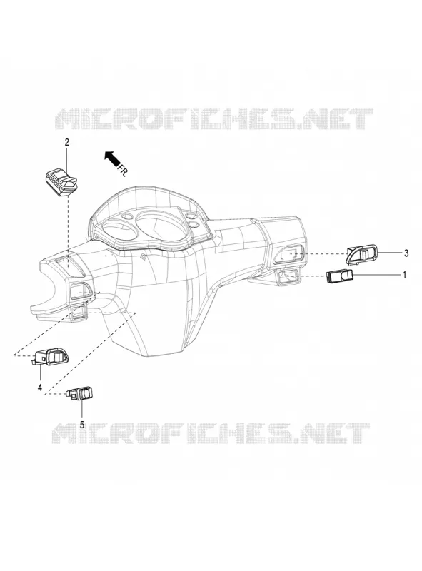 SWITCHES Aprilia APRILIA-SCOOTER 125 SR 2022  SR 125 STORM TT BSIV