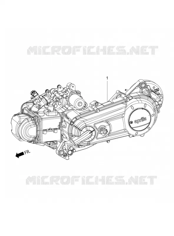ENGINE ASSEMPLY Aprilia APRILIA-SCOOTER 150 SR 2023  SR Motard 150 ABS