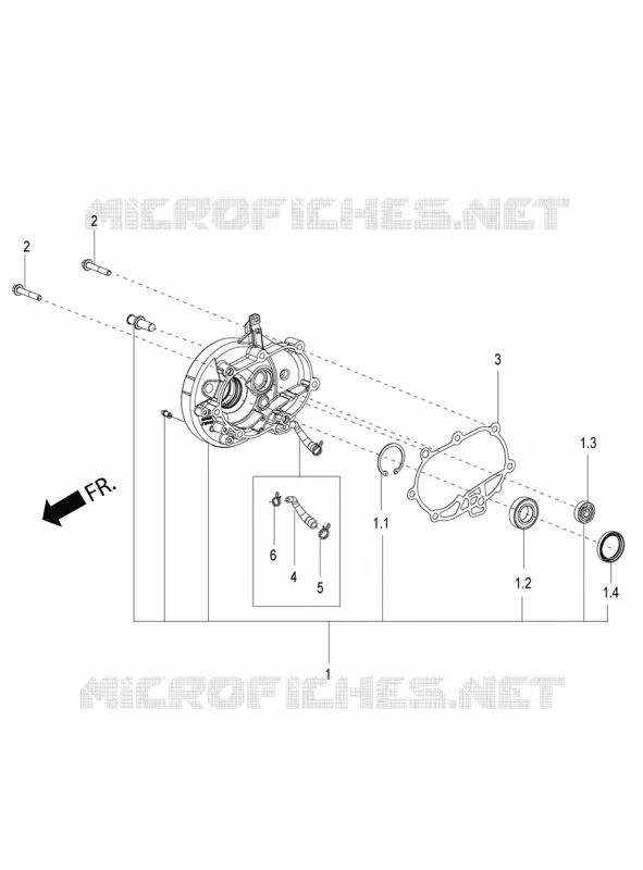 FINAL GEAR COVER Aprilia APRILIA-SCOOTER 150 SR 2022  SR Motard 150 ABS