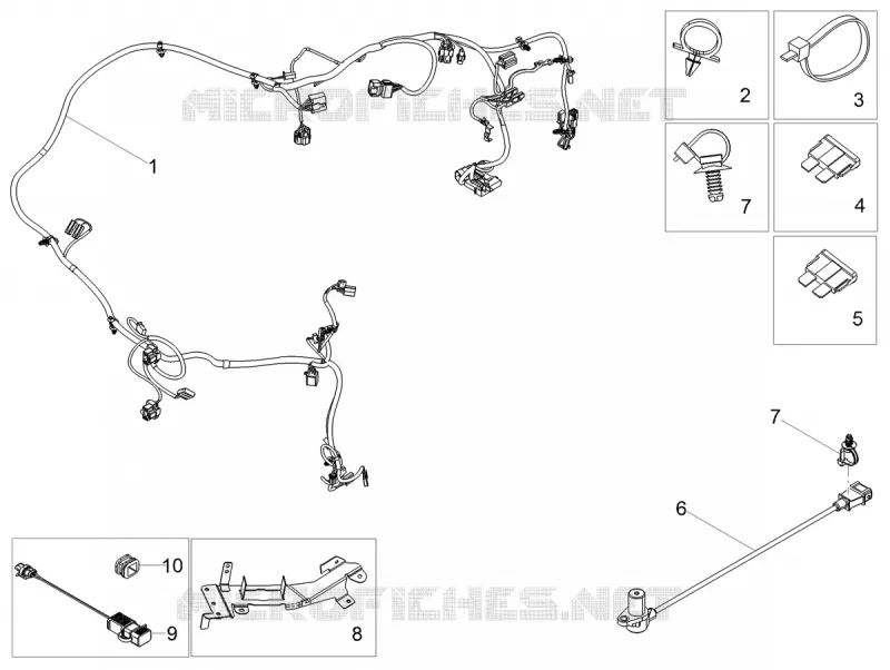 MAIN WIRING HARNESS Aprilia APRILIA-SCOOTER 150 SR 2021  SR Motard 150 ABS