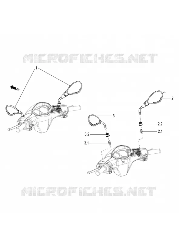 MIRRORS Aprilia APRILIA-SCOOTER 150 SR 2023  SR Motard 150 ABS