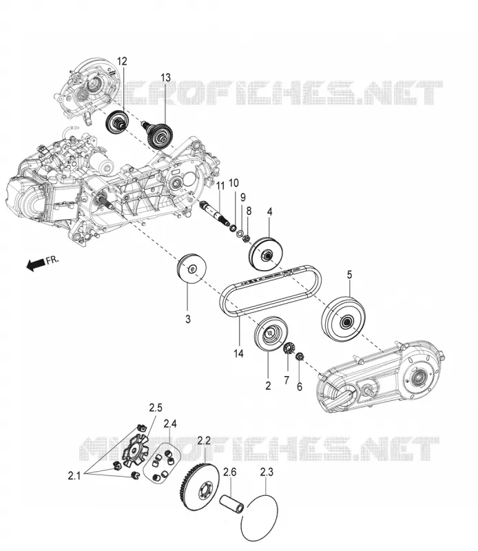 TRANSMISSION - CLUTCH Aprilia APRILIA-SCOOTER 150 SR 2022  SR Motard 150 ABS