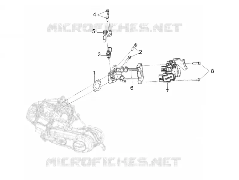 CARBURETOR - SPARE PARTS Aprilia APRILIA-SCOOTER 160 SR 2021  SR Motard 160 ABS BSVI CKD