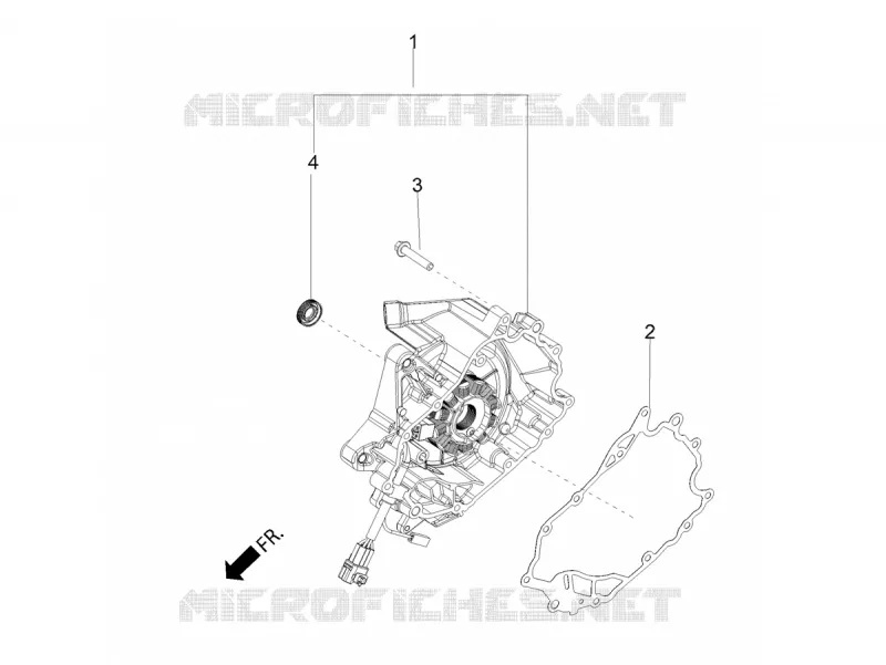 FLYWHEEL COVER Aprilia APRILIA-SCOOTER 160 SR 2022  SR Motard 160 ABS BSVI CKD