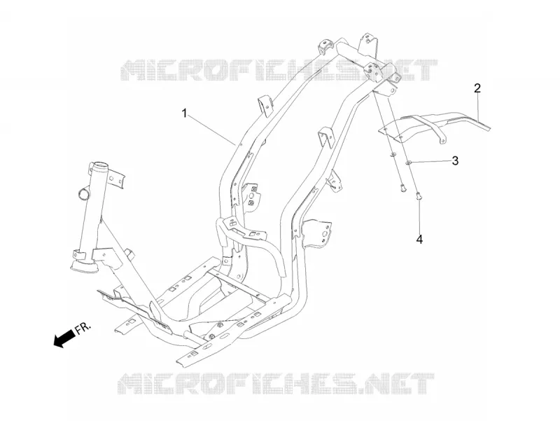 Frame/bodywork Aprilia APRILIA-SCOOTER 160 SR 2021  SR Motard 160 ABS BSVI CKD
