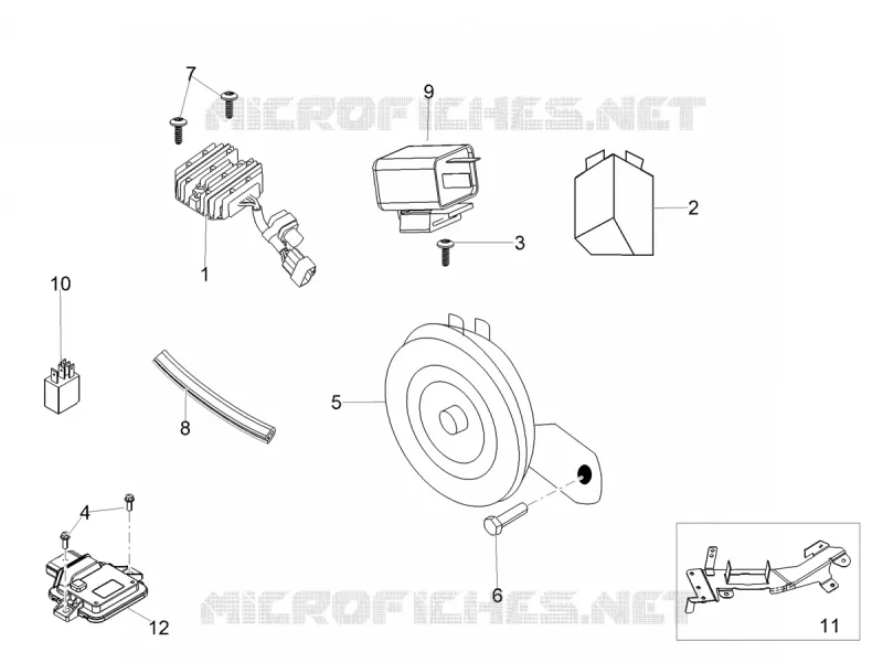 HANDLE SWITCH - HORN Aprilia APRILIA-SCOOTER 160 SR 2022  SR Motard 160 ABS BSVI CKD