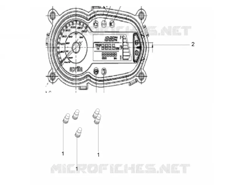 SPEEDOMETER Aprilia APRILIA-SCOOTER 160 SR 2020  SR Motard 160 ABS BSVI CKD
