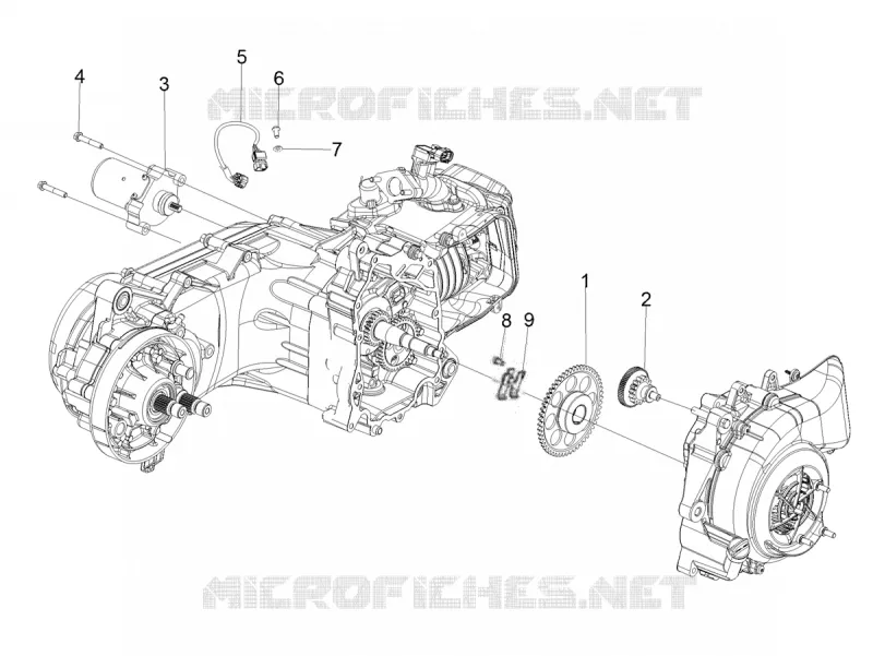 Starting motor Aprilia APRILIA-SCOOTER 160 SR 2022  SR Motard 160 ABS BSVI CKD