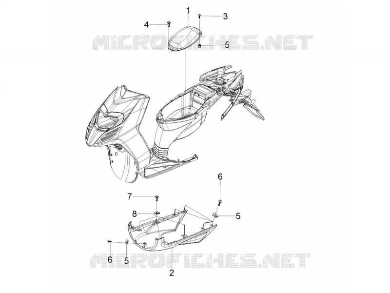 UNDERTRAY Aprilia APRILIA-SCOOTER 160 SR 2021  SR Motard 160 ABS BSVI CKD