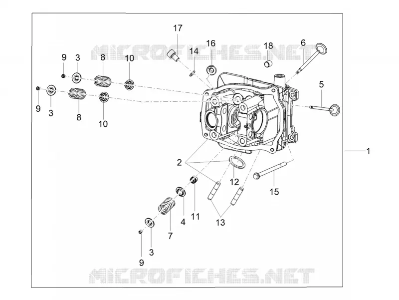 CYLINDER HEAD - VALVES Aprilia APRILIA-SCOOTER 160 SXR 2021  SXR 160 BSVI ABS