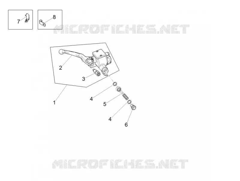FRONT BRAKE MASTER CYLINDER Aprilia APRILIA-SCOOTER 160 SXR 2021  SXR 160 BSVI ABS