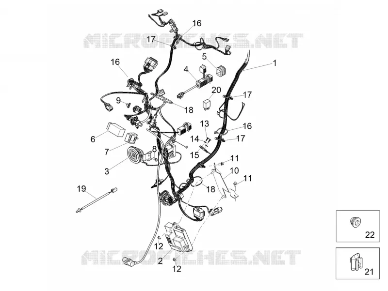 FRONT ELECTRICAL SYSTEM Aprilia APRILIA-SCOOTER 160 SXR 2021  SXR 160 BSVI ABS